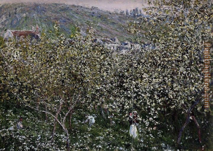 Claude Monet Vetheuil Flowering Plum Trees